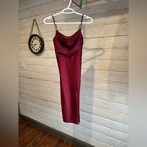 Eclipse | Wine Red Coloured Strappy Formal Dress